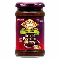 Patak's Relish Brinjal Eggplant, 11 OZ (Pack of 6)