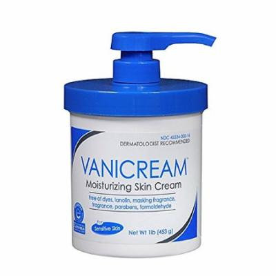 4 Pack - Vanicream Moisturizing Skin Cream with Pump Dispenser 1 Pound Each