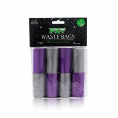Nandog WBR-7708-PU-GY 8 Pack Waste Bag Replacement Purple-Grey Two -Tone Solids