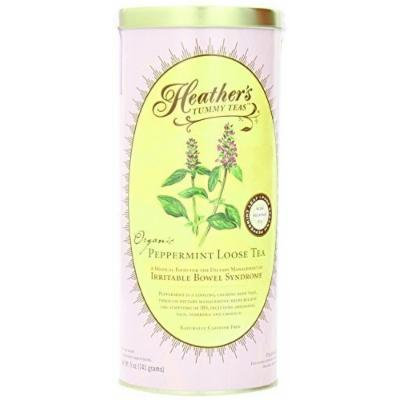 Heather's Tummy Teas Organic Peppermint Loose Tea CAN (5 oz) for IBS by Heather's Tummy Care