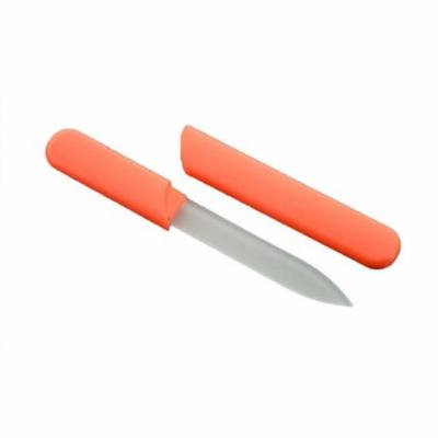 Crystal Glass, Genuine Czech 5 Inch Nail File in Orange Hard Case