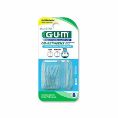 G-U-M Proxabrush Refills For Wide Tooth Spaces, Tapered, 614Rn - 8 Ea, 3 Pack