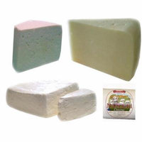 Greek Cheeses 4pc 2lb(Kefalotiri, Kasseri, Manouri, Feta) 0.5lb each