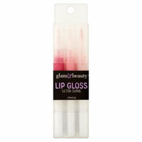 Glam & Beauty Ultra Shine Lip Gloss, Pinks, 3 count