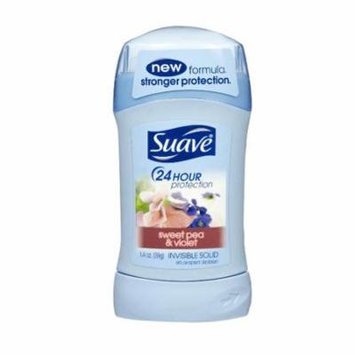5 Pack Suave 24 Hour Protection Sweet Pea & Violet Invisible Solid 1.4 Oz Each