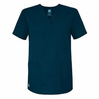 Adar Universal Unisex V-Neck Tunic Top 3 Pockets - 601 - Caribbean Blue - S