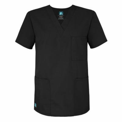 Adar Universal Unisex V-Neck Tunic Top 3 Pockets - 601 - Pewter - M