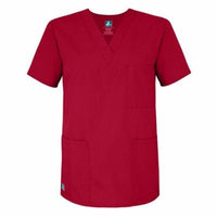 Adar Universal Unisex V-Neck Tunic Top 3 Pockets - 601 - Red - XL