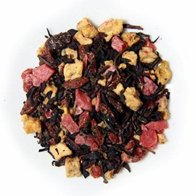 Basilur , Pure Ceylon Black Tea with Strawberry and Raspberry Pieces , Non GMO Whole Leaf Loose Tea , 100g /3.52 oz. (2 Pack)