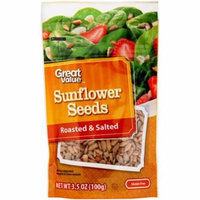 Great Value Roasted & Salted Sunflower Seeds, 3.5 oz