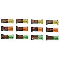 Oatmega Bars, Variety . Pack of 12 ,3 Flavors ,( 4 Vanilla Almond Crisp, 4 Chocolate Mint Crisp , 4 Chocolate Peanut Crisp)