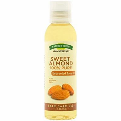 2 Pack Nature's Truth Aromatherapy Sweet Almond Pure Skin Care Oil 4 Oz Each