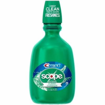 Crest Plus Scope Classic Mouthwash, Original Formula 50.70 oz (Pack of 6)