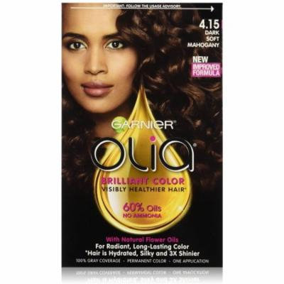 Garnier Olia Oil Powered Permanent Color 4.15 Dark Soft Mahogany 1 Each (Pack of 3)