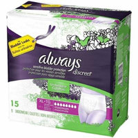 Always Discreet Maximum Absorbency Underwear, Extra Large 15 ea (Pack of 3)