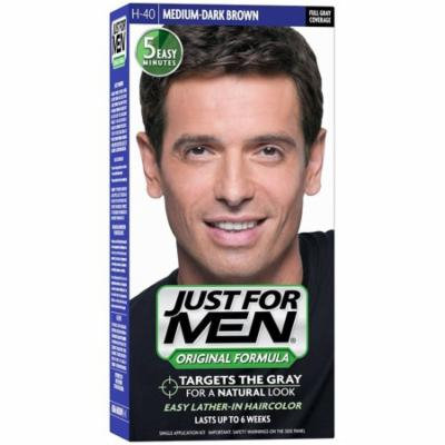 JUST FOR MEN Hair Color H-40 Medium Dark-Brown 1 ea (Pack of 4)