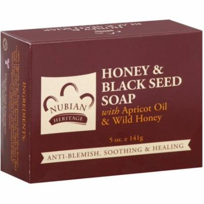 Nubian Heritage Honey & Black Seed Soap 5 oz (Pack of 6)