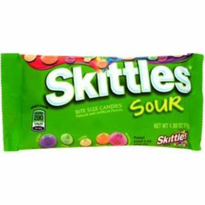 Skittles Sour Bite Size Candies 24 pack (1.8 oz per pack) (Pack of 6)