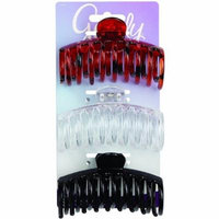 Goody Classics Medium Spiral Claw Clip 3 ea (Pack of 4)