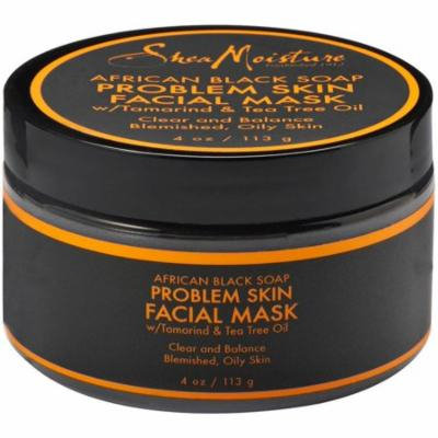 Shea Moisture African Black Soap Problem Skin Facial Mask 4 oz (Pack of 6)