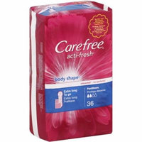 CAREFREE Acti-Fresh Body Shape Extra Long To Go Pantiliners, Unscented 36 ea (Pack of 4)