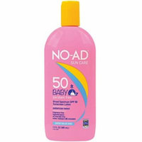 NO-AD Baby Gentle Sunscreen Super Size Lotion, SPF 50 13 oz (Pack of 2)