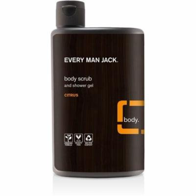 Every Man Jack Body Scrub & Shower Gel, Citrus 16.9 oz (Pack of 3)