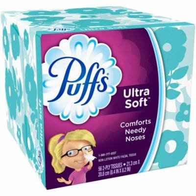 Puffs Ultra Soft Facial Tissues Color May Vary 56 ea (Pack of 6)