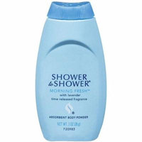 SHOWER TO SHOWER Absorbent Body Powder, Morning Fresh 1 oz (Pack of 2)