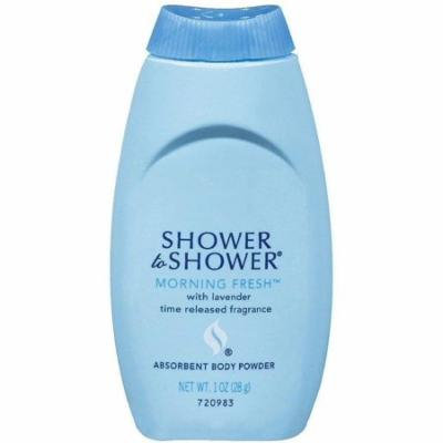 SHOWER TO SHOWER Absorbent Body Powder, Morning Fresh 1 oz (Pack of 2)