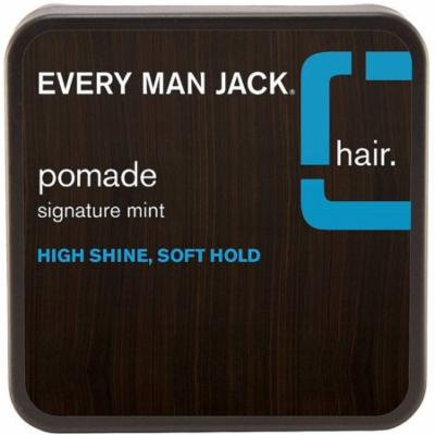 Every Man Jack High Shine Pomade, Soft Hold 2.65 oz (Pack of 6)