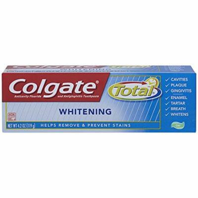 24 PACKS : Colgate Total Whitening Gel Toothpaste, 4.2 Ounce