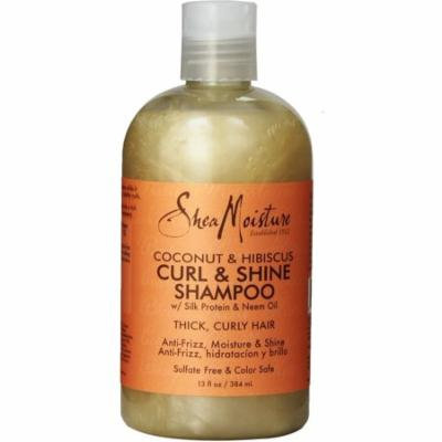 Shea Moisture Curl & Shine Shampoo, Coconut & Hibiscus 13 oz (Pack of 6)