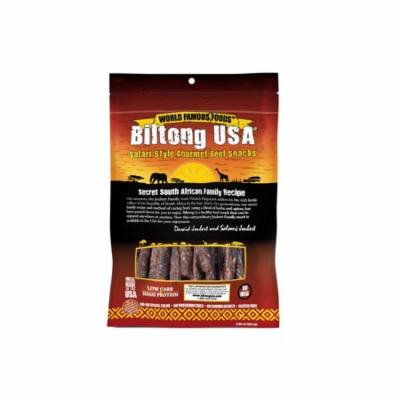 Biltong USA Droewors Beef Sticks, Dash of Spice Flavor, 8oz Bag