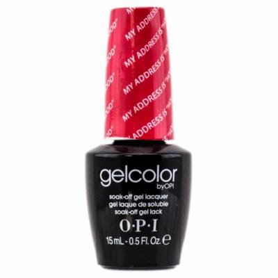 GelColor by OPI Soak-Off Gel Lacquer nail polish (Color : My Address is