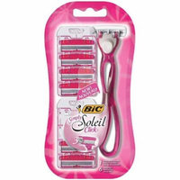Bic Simply Soleil Click Women's Disposable Razors with 6 Refill Cartridges 1 ea (Pack of 2)