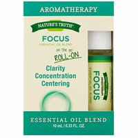 5 Pack Natures Truth Aromatherapy Focus Roll On Essential Oil Blend 0.33 Oz Each