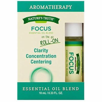 5 Pack Natures Truth Aromatherapy Focus Roll On Essential Oil Blend 0.33 Oz Each