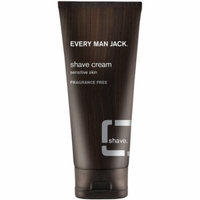 Every Man Jack Sensitive Skin Shave Cream, Fragrance Free 6.70 oz (Pack of 3)