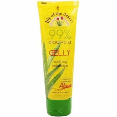 Lily of The Desert 99% Aloe Vera Gelly Soothing Moisturizer 4 oz (Pack of 6)