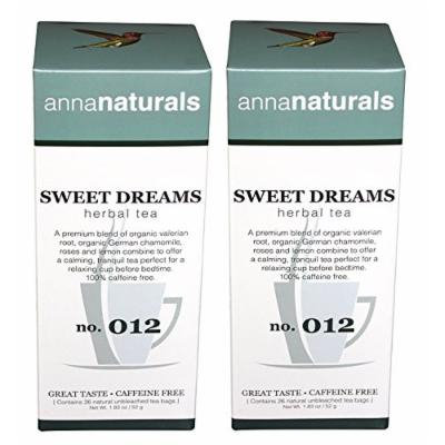 Organic Sleep Tea - Sweet Dreams Tea - For a Quicker and Better Sleep - 52 Bags