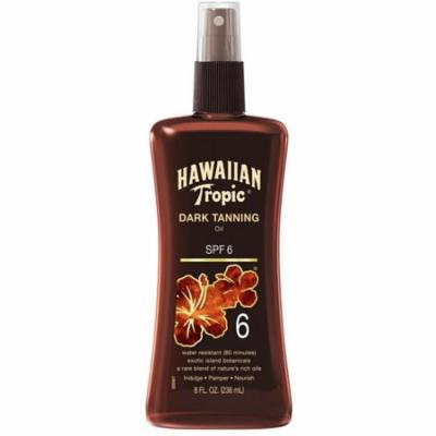Hawaiian Tropic Dark Tanning Oil, Spray Pump, SPF 6 8 oz (Pack of 2)