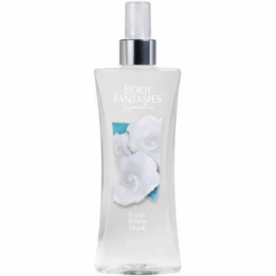 Body Fantasies Signature Body Spray, Fresh White Musk 8 oz (Pack of 2)