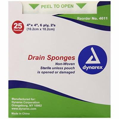 5 Pack Dynarex Drain Sponges Sterile 4