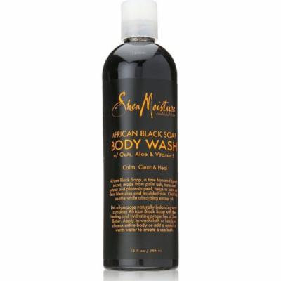 Shea Moisture African Black Soap Body Wash 13 oz (Pack of 6)