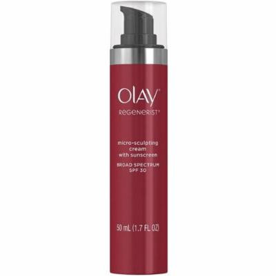 OLAY Regenerist Micro-Sculpting Cream with Sunscreen Broad Spectrum SPF 30 1.70 oz (Pack of 2)