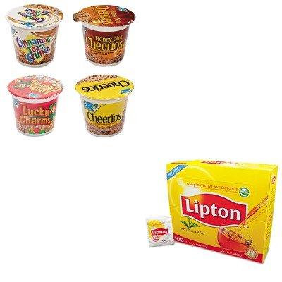 KITAVTSN13896LIP291 - Value Kit - General Mills Cheerios Breakfast Cereal (AVTSN13896) and Lipton Tea Bags (LIP291)