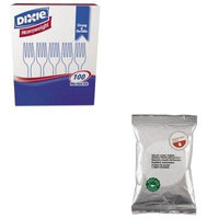 KITDXEFH207SEA11008554 - Value Kit - Seattle's Best Premeasured Coffee Packs (SEA11008554) and Dixie Plastic Cutlery (DXEFH207)