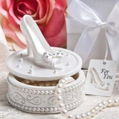 Magical shoe design trinket boxes pack of 72