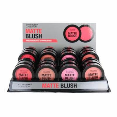 CITY COLOR Matte Blush Display Case Set 24 Pieces